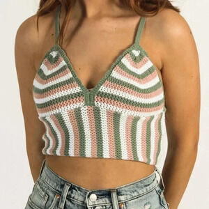 Harlow  Alexis Crocheted Crop Top